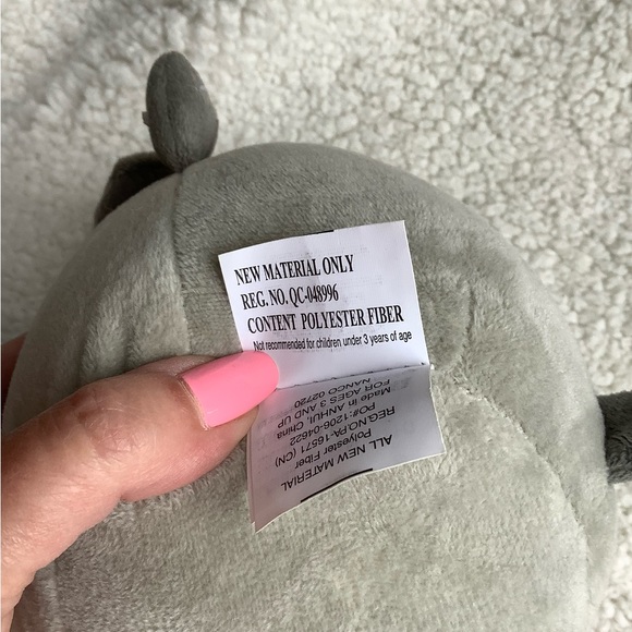 NANCO Elephant Plush Stuffed Animal Toy Embroidered Eyes, Nose and Mouth - Picture 8 of 12